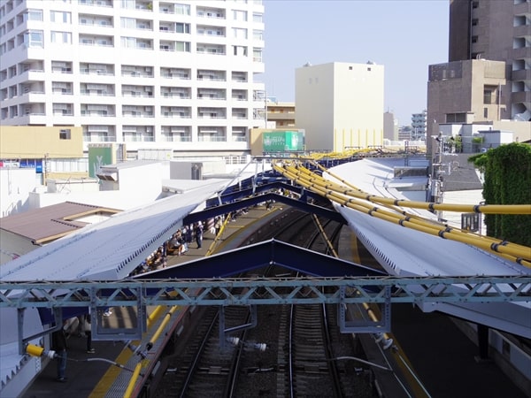 京急線戸部駅~日ノ出町駅間のトンネルのカーブ