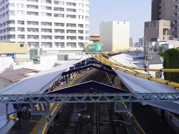京急線戸部駅~日ノ出町駅間のトンネルのカーブ